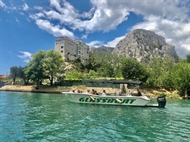 GLASS BOAT WITH GLASS BOTTOM